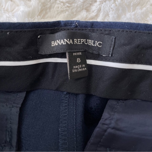 Banana Republic Navy Blue Ryan Tuxedo Pants (size 8p) - Picture 6 of 14